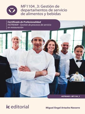 cover image of Gestión de departamentos de servicio de alimentos y bebidas. HOTR0409